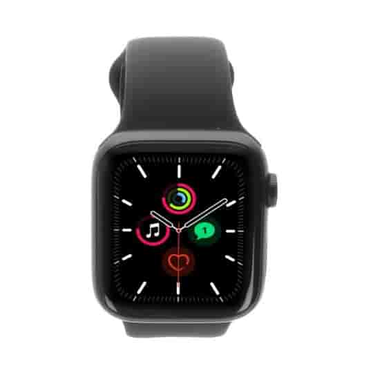 Apple Watch SE GPS + Cellular 40mm Aluminium space grau Sportarmband schwarz
