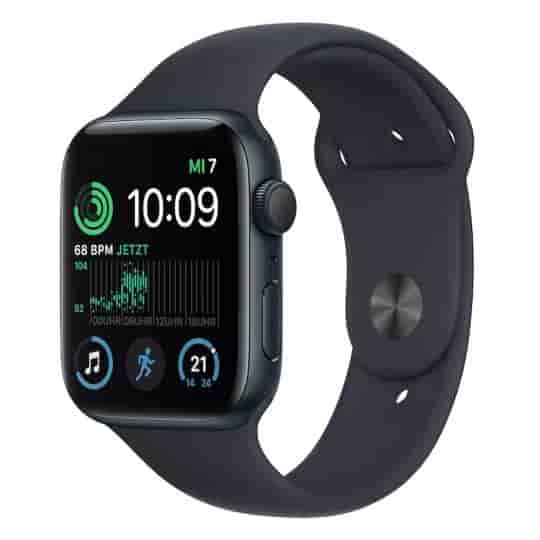 Apple Watch SE 2 GPS 44mm Aluminium mitternacht Sportarmband Mitternacht