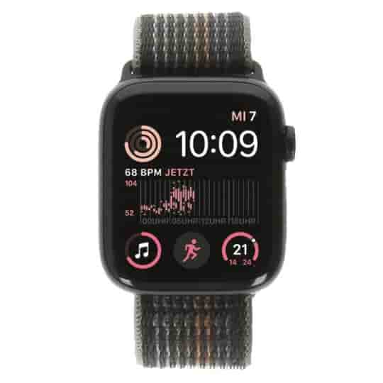 Apple Watch SE 2 GPS 44mm Aluminium mitternacht Sport Loop Mitternacht