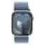 Apple Watch Series 9 GPS 45mm Aluminium silber Sport Loop winterblau