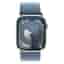Apple Watch Series 9 GPS 45mm Aluminium silber Sport Loop winterblau