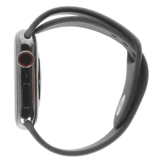 Apple Watch Series 9 GPS + Cellular 45mm Edelstahl graphit Sportarmband mitternacht M/L