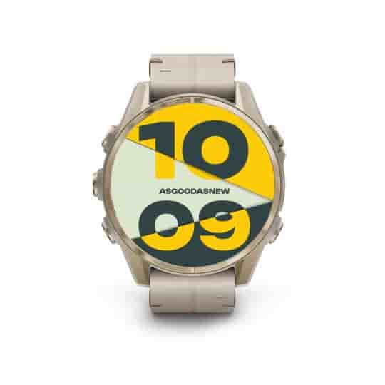 Garmin Fenix 8 AMOLED Sapphire 43mm nebelgrau/softgold (010-02903-11)