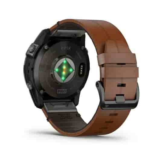 Garmin Epix Pro (Gen 2) Sapphire 51mm schwarz/carbongrau Titan DLC QuickFit-Leder-Armband (010-02804-30)