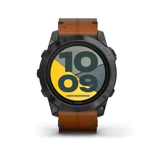 Garmin Epix Pro (Gen 2) Sapphire 51mm schwarz/carbongrau Titan DLC QuickFit-Leder-Armband (010-02804-30)