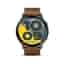 Garmin Venu 4 45mm schwarz/schiefergrau Leder-Armband dunkelbraun (010-03014-03)