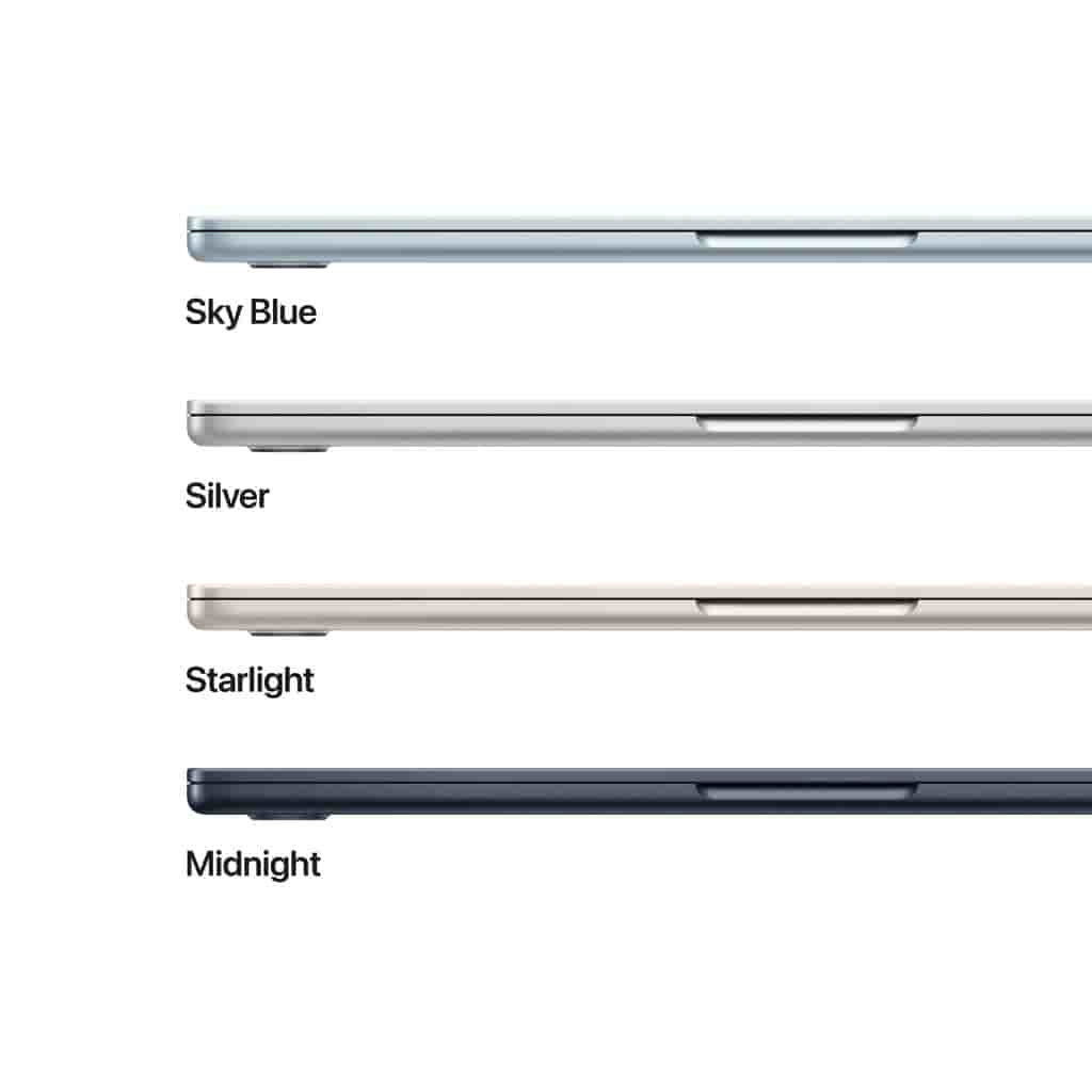 MacBook Air 13" (2025) - Apple M4 mit 10‐Core CPU und 10-core GPU - 16GB RAM - SSD 512GB - Standard-Display - QWERTY - Italienisch