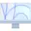 iMac 24" (2021) Apple M1 mit 8‐Core CPU 8-core GPU - 256 GB SSD - 8 GB QWERTY - Englisch Standardglas