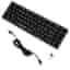 Cortek Tastatur QWERTY Italienisch Wireless mit Hintergrundbeleuchtung Alpha