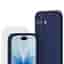 Hülle iPhone 17 und 2 schutzfolien - Silikon - Blau
