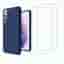 Hülle Galaxy S21 5G und 2 schutzfolien - TPU - Blau