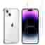 Hülle iPhone 15 Plus und 2 schutzfolien - TPU - Transparent