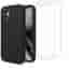 Hülle iPhone 12 mini und 2 schutzfolien - Silikon - Schwarz
