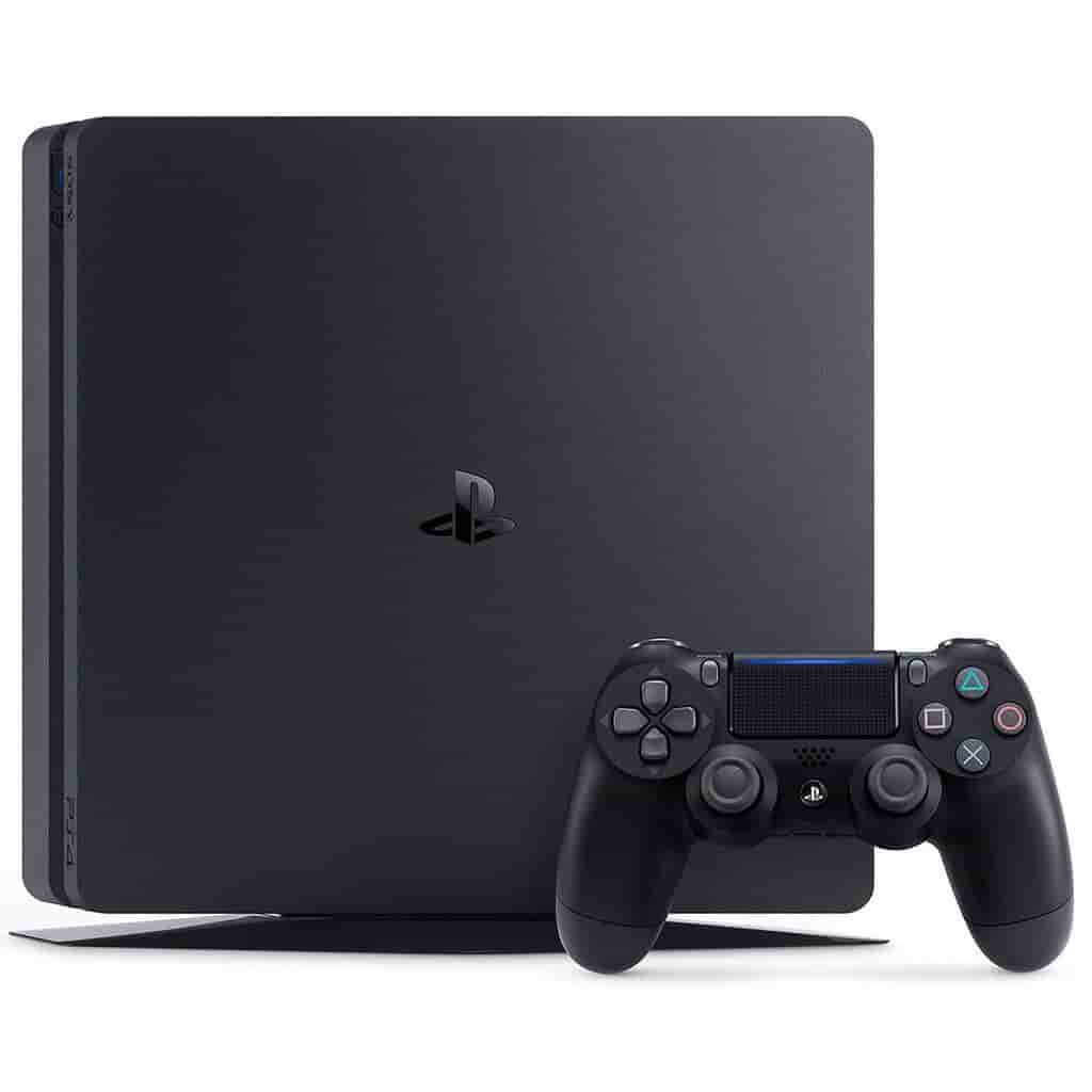 PlayStation 4 Slim 1000GB - Schwarz + Horizon Zero Dawn + God of War + The Last of Us (Remastered)