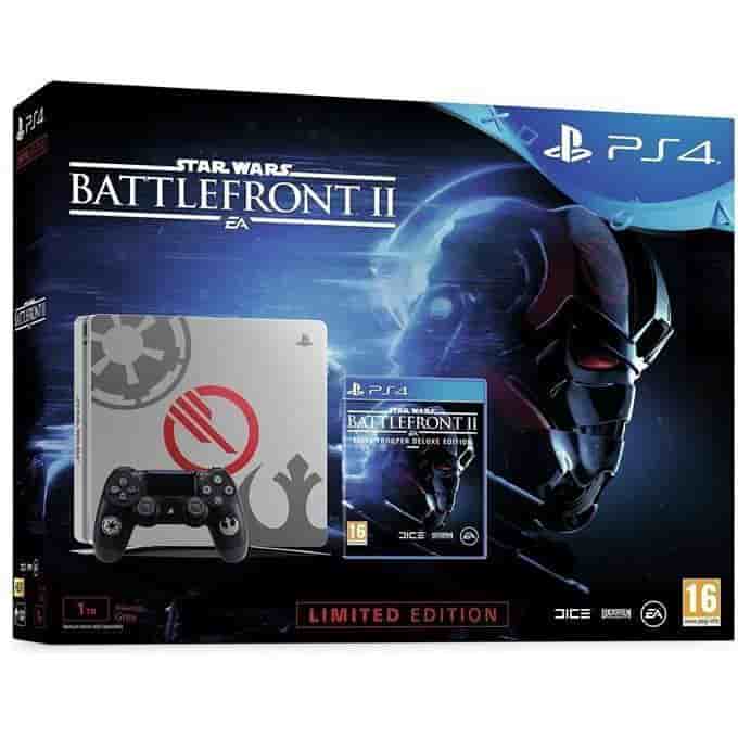 PlayStation 4 Slim 1000GB - Grau - Limited Edition Star Wars Battlefront II + Star Wars Battlefront II