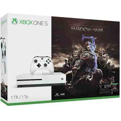 Xbox One S 1000GB - Weiß + Middle-earth: Shadow of War