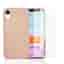 Hülle iPhone XR und 2 schutzfolien - Natürliches Material - Rosa