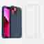 Case iPhone 13 mini and 2 protective screens - Silicone - Navy blue