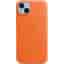 Apple Leather case iPhone 14 Plus - Magsafe - Leather Orange