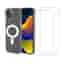 Case iPhone 15 and 2 protective screens - TPU - Transparent