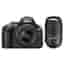 Reflex D5000 - Black + Nikon AF-S Nikkor DX VR 18-55mm f/3.5-5.6 VR + AF-S Nikkor DX 55-200mm f/4-5.6G ED VR f/3.5-5.6 + f/4-5.6