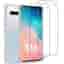 Case Galaxy S10 and 2 protective screens - TPU - Transparent