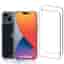 Case iPhone 15 Plus and 2 protective screens - Recycled plastic - Transparent