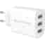 Powerp 65W Triple Port GAN Charger 2 USB-C , 1 USB-A Smartphone Accessories