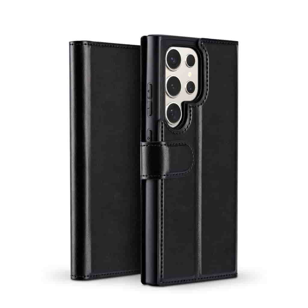 Galaxy S24 Ultra case - Leather - Black
