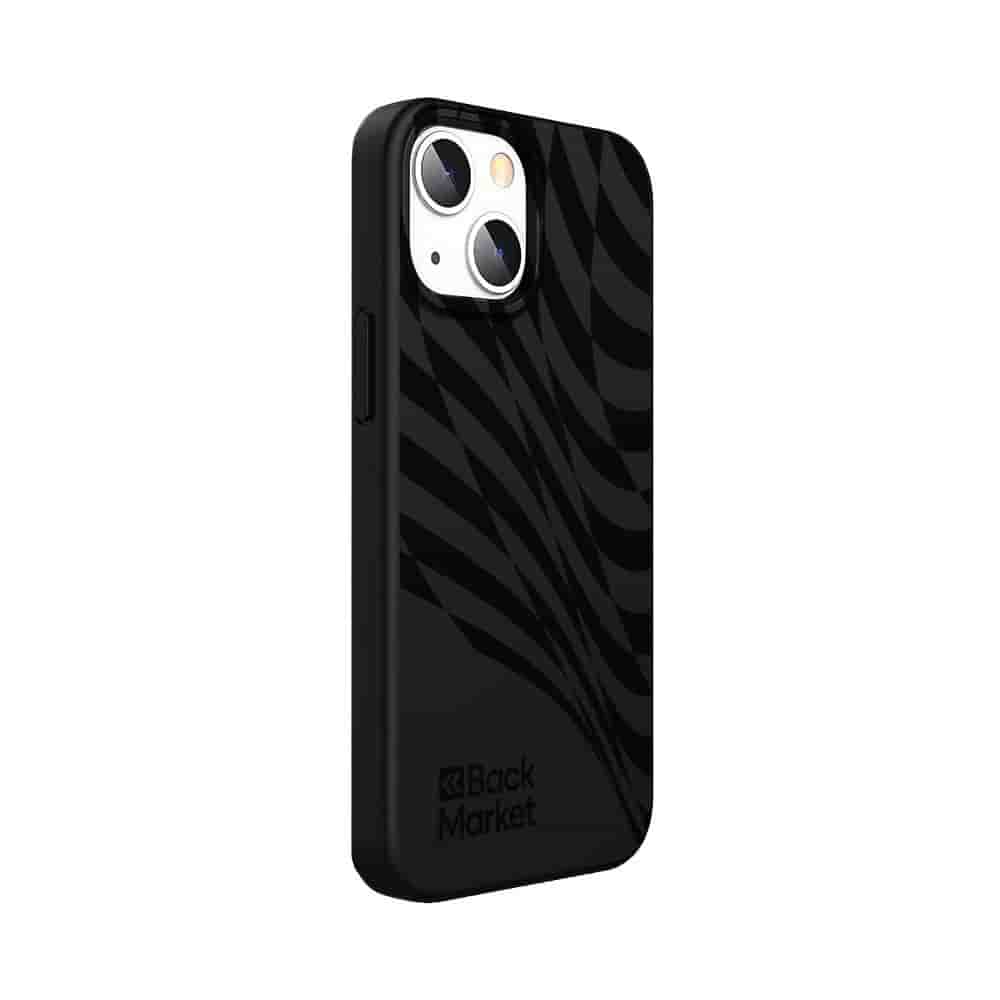 Back Market Case iPhone 13 and protective screen - 100% Biodegradable - Black Wave