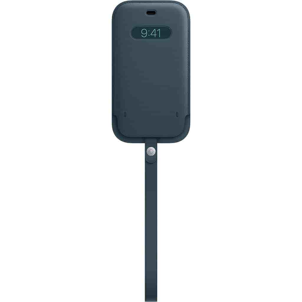 Apple Sleeve iPhone 12 Pro Max - Leather Baltic Blue