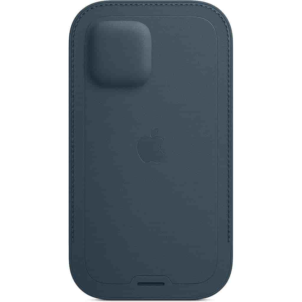 Apple Sleeve iPhone 12 Pro Max - Leather Baltic Blue
