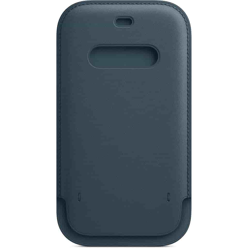Apple Sleeve iPhone 12 Pro Max - Leather Baltic Blue