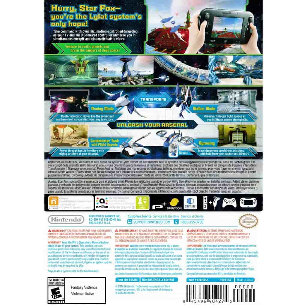Starfox Zero - Nintendo Wii U