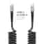 Powerp Type C To C Coiled Charge & Sync Cable - 4ft Cable