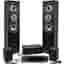 Barre de son Ltc Audio Ensemble 5 enceintes E1004 Noire Hifi / Home-Cinéma 850W LTC + Amplificateur ATM8000 Karaoke USB/BT/FM / 4 x75W + 3 x20W - Noir