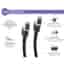 Accesoire TV Câble Tressé RJ45 Ethernet CAT8 S/FTP 5m mâle/mâle Noir + Garantie à vie Force Power Lite