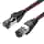 Accesoire TV Câble Tressé RJ45 Ethernet CAT8 S/FTP 5m mâle/mâle Noir + Garantie à vie Force Power Lite