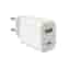 Câble et Prise Murale (USB-C + USB-C) 20W - WTK