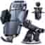 Stabilisateur Support Voiture Pare-brise / Tableau de bord Maintien berceau ajustable Noir + Garantie à vie Force Power Lite