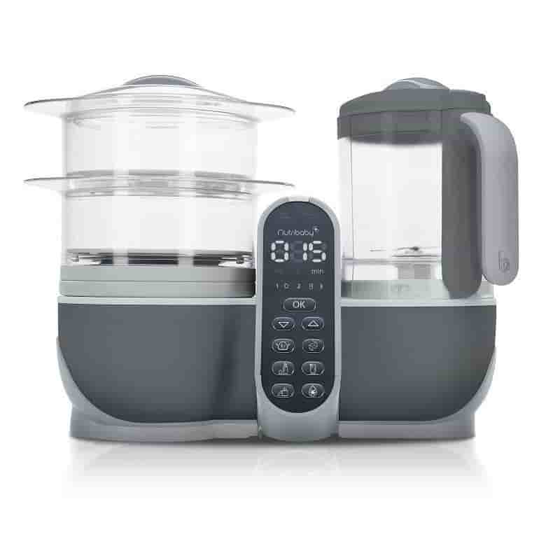 Robot cuiseur Babymoov A001124 Nutribaby Plus 1500,0000L -Gris/Blanc