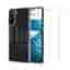 Coque Galaxy S21 5G et 2 écrans de protection - Silicone - Transparent