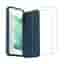Coque Galaxy S23 et 2 écrans de protection - Silicone - Bleu