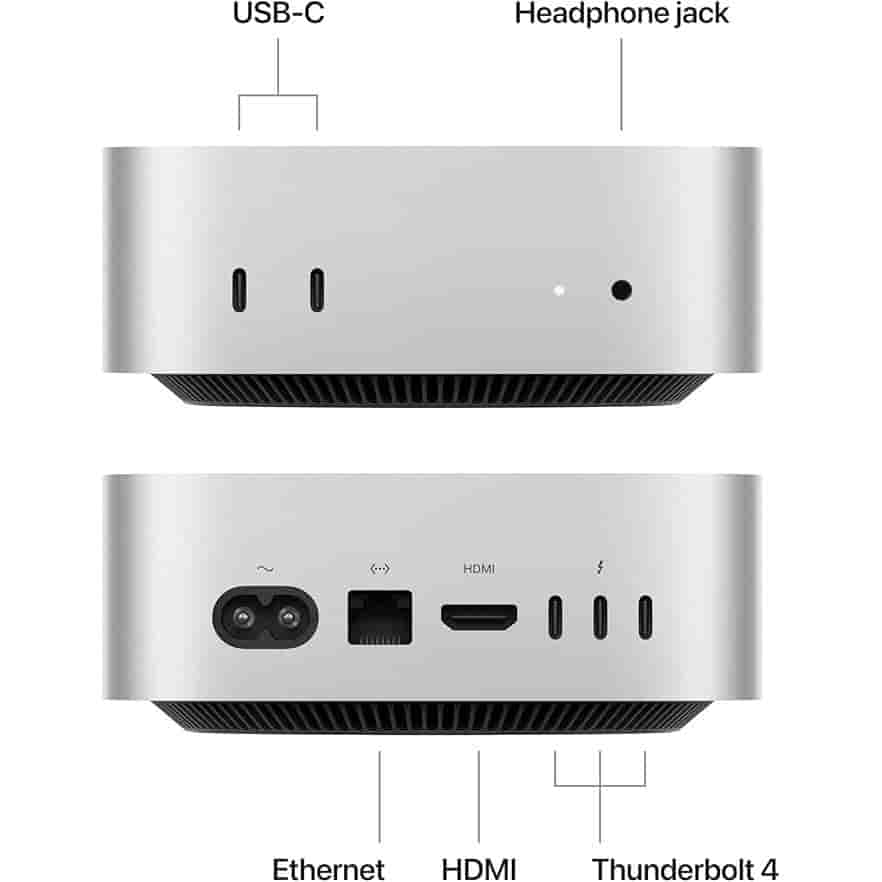 Mac mini (2024) Apple M4 - 256 GB SSD - 16 Go