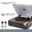 Platine Vinyle Tourne-disque Vinyle Evidence Acoustics EA-PL200-WOOD Haut-parleurs intégrés 40W PMPO - 33, 45 et 78 tours - Bluetooth, OVNI LED