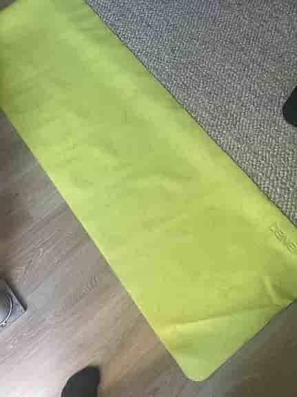 yoga/träningsmatta limegrön 5 stycken