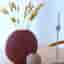 Set vaser COOEE Design, Pastille & Ball, plommon & grå