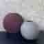 Set vaser COOEE Design, Pastille & Ball, plommon & grå