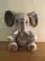 Mjukdjur/gosedjur stor elefant ca 35 cm hög, fint skick.