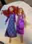 Merida och Rapunzel barbie dockor